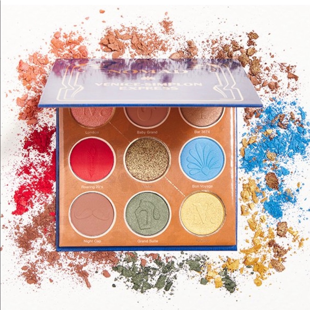 NIB NOMAD Venice-Simplon Express Carry-On Eyeshadow Pallette